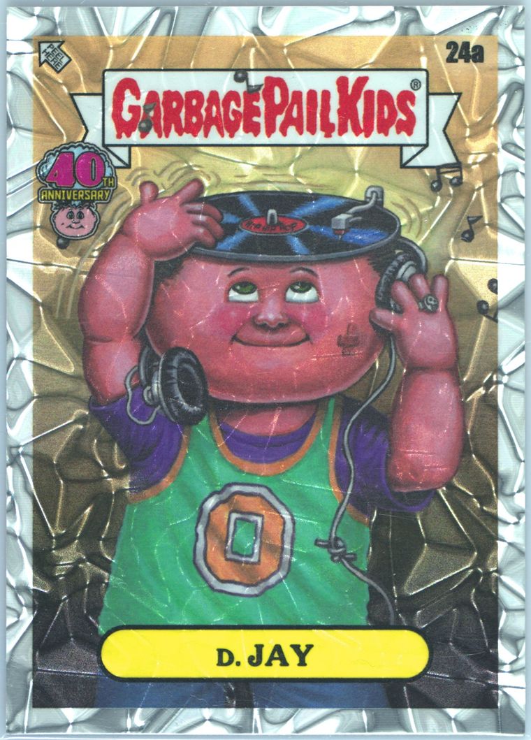 2025 Topps Worst Of Garbage Pail Kids 40th Anniversary Crumpled Garbage #24a D. Jay front