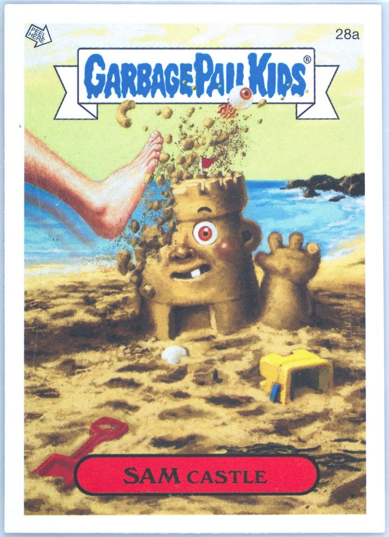2007 Topps Garbage Pail Kids Stickers Series 6 #28a Sam Castle front
