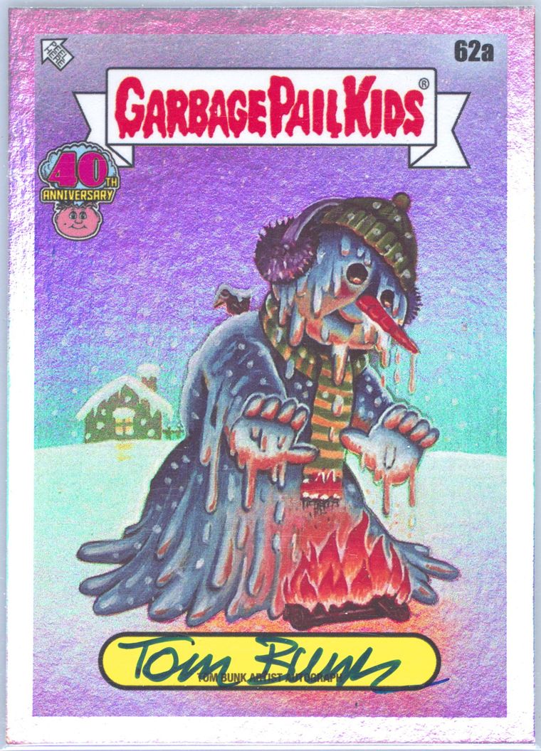 Tom Bunk #62A PSA 9 Garbage Pail Kids card front