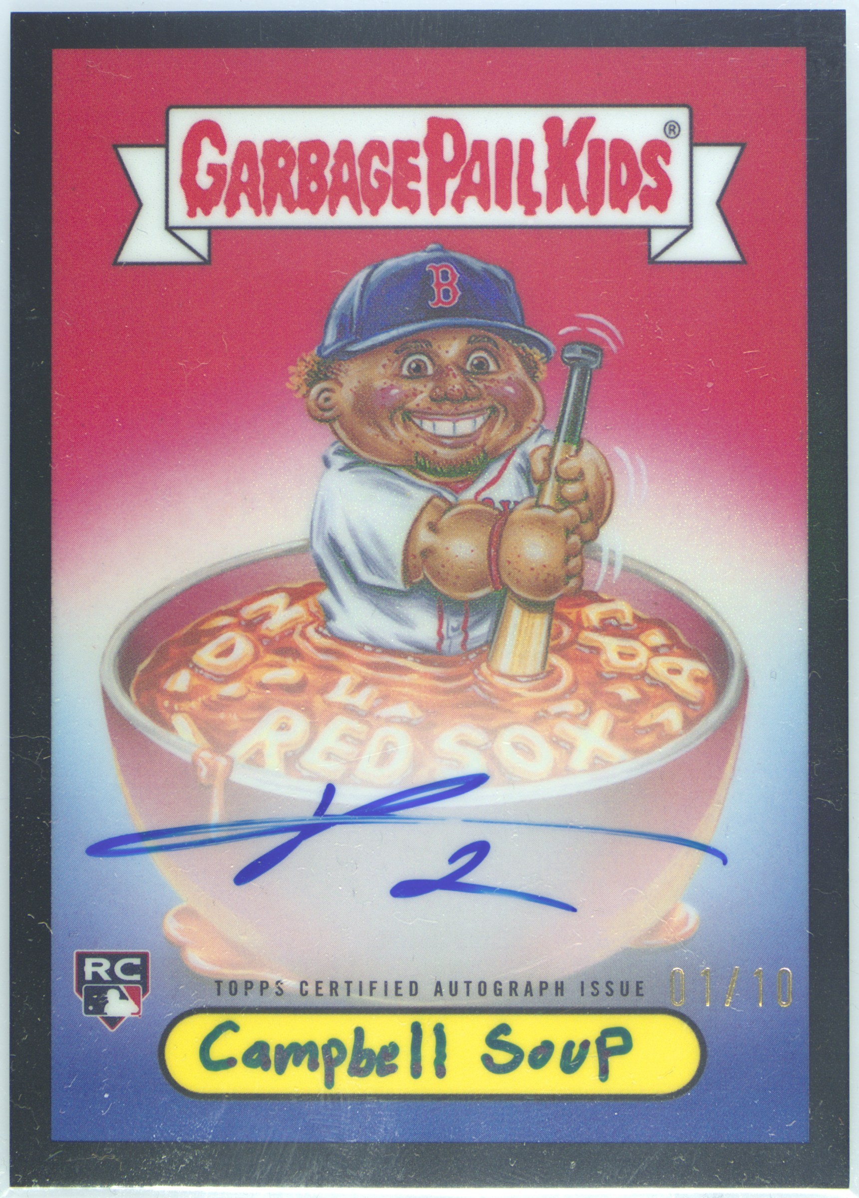 2025 Topps Bowman Chrome Bowman GPK Autographs #bgp-kc Kristian Campbell, Campbell Soup front