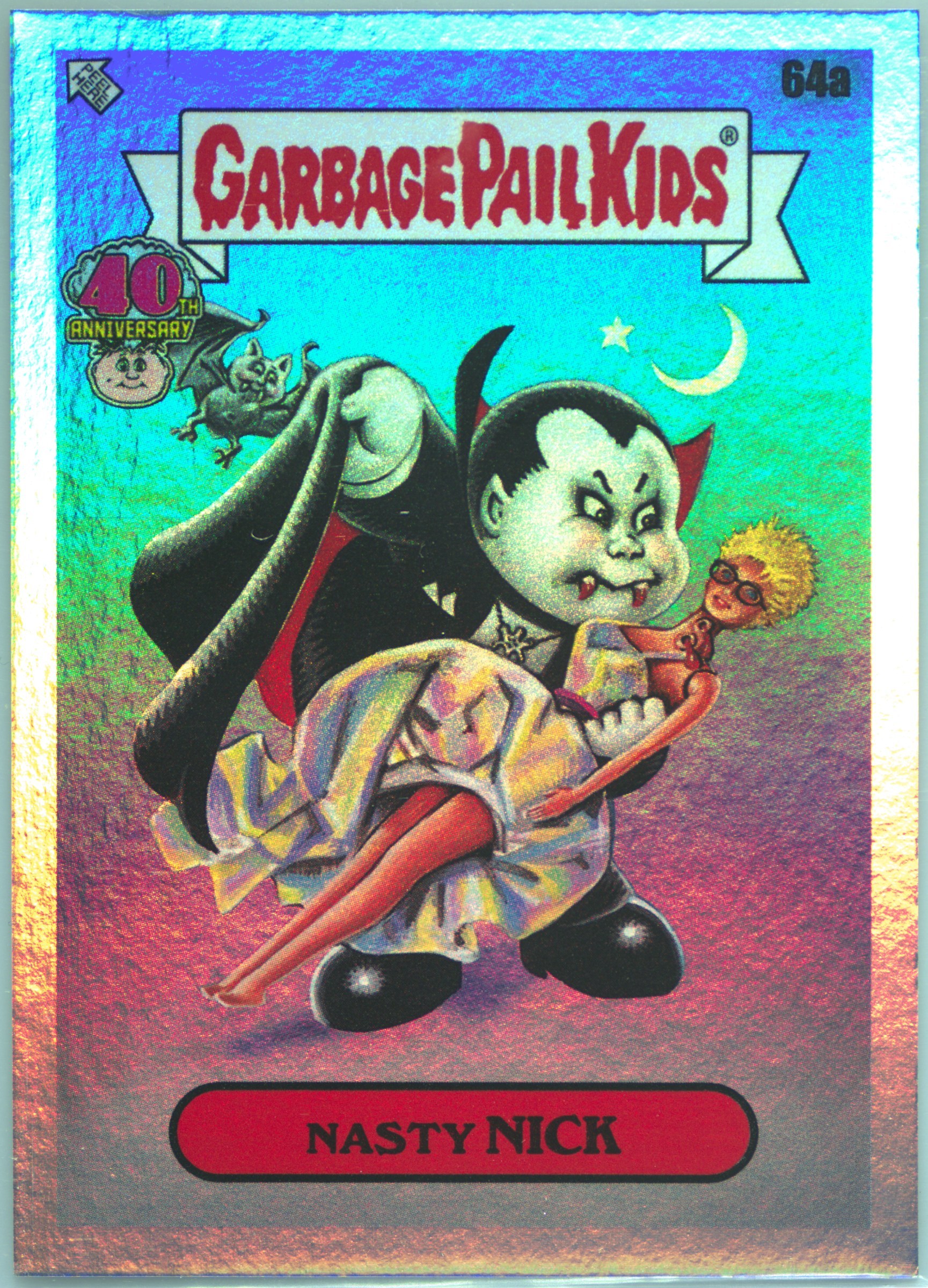 2025 Topps Worst Of Garbage Pail Kids 40th Anniversary #64a Nasty Nick front