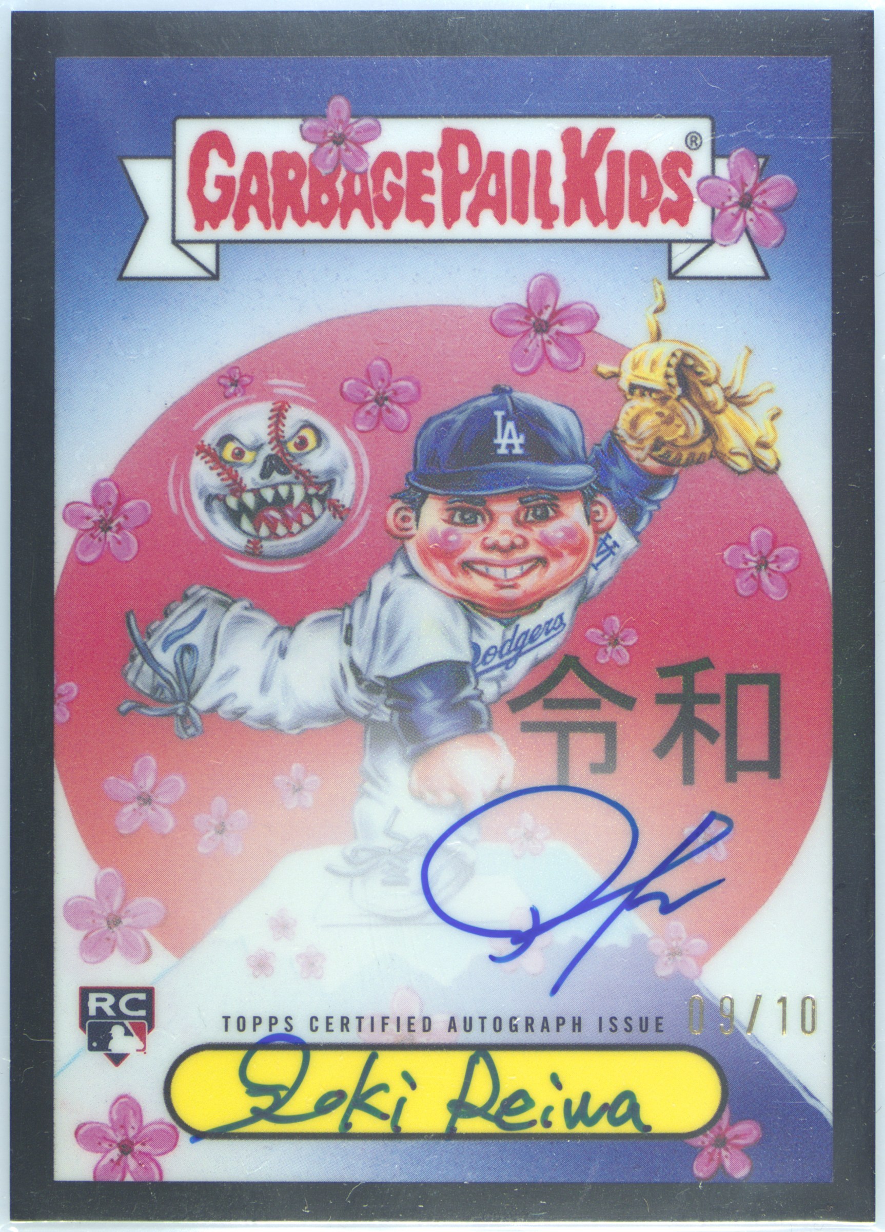 2025 Bowman Chrome Bowman Gpk Autographs Roki Sasaki, Roki Reiwa PSA 9