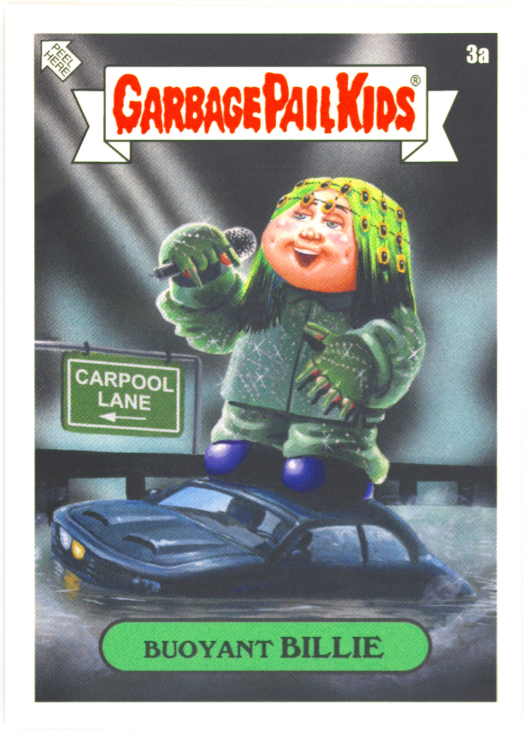 Buoyant Billie #3A PSA 8 Garbage Pail Kids card front