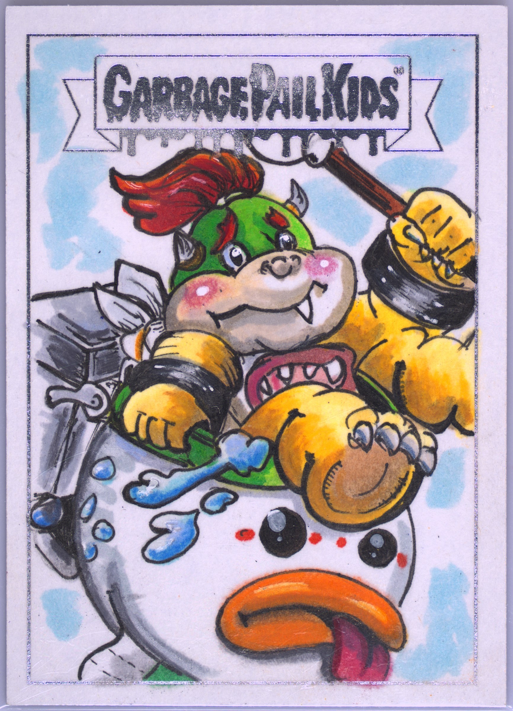 2024-2025 Topps Garbage Pail Kids Sketch Card Aaron Laurich front