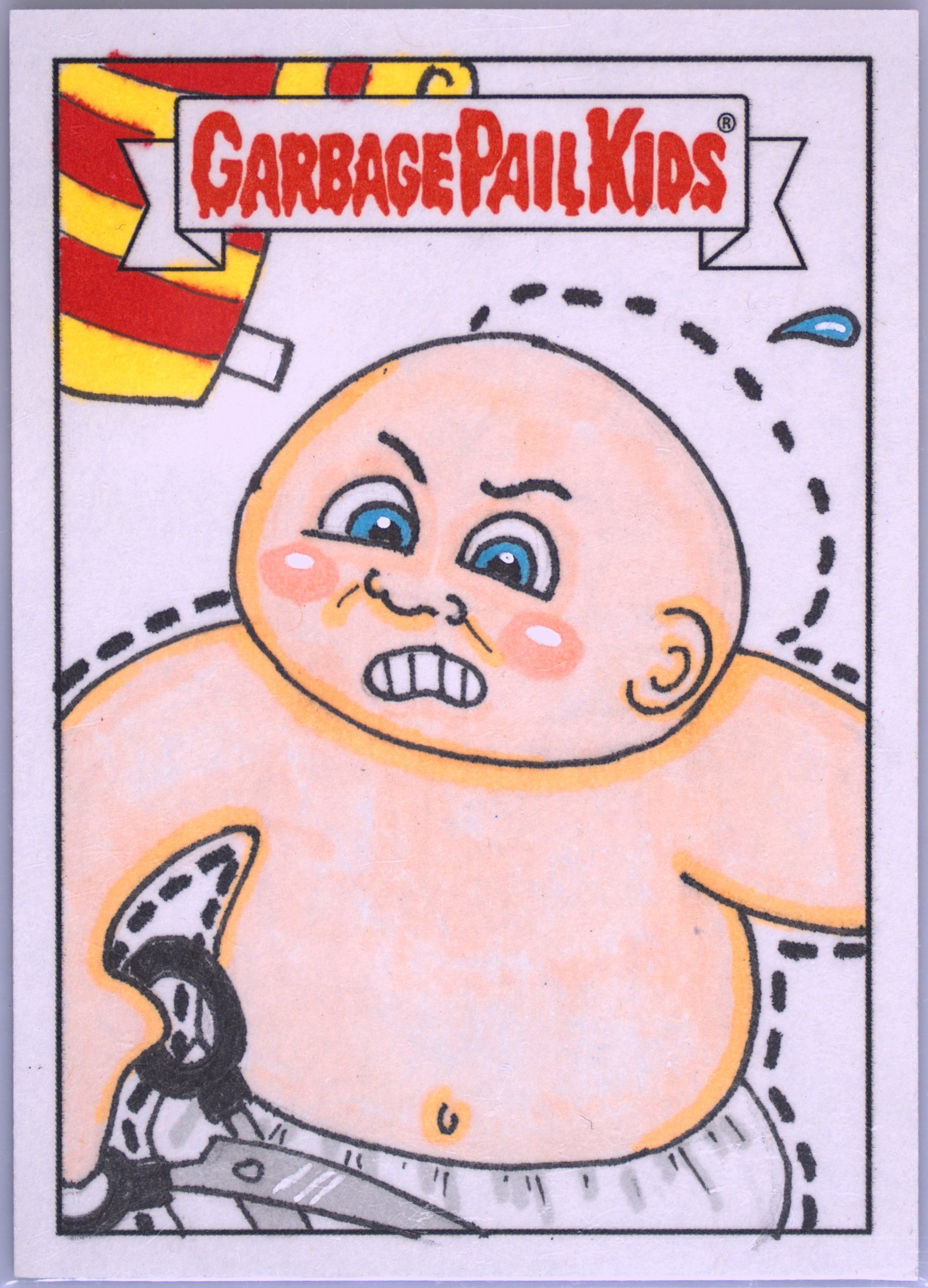 2024-2025 Topps Garbage Pail Kids Sketch Card Kelly Greider front
