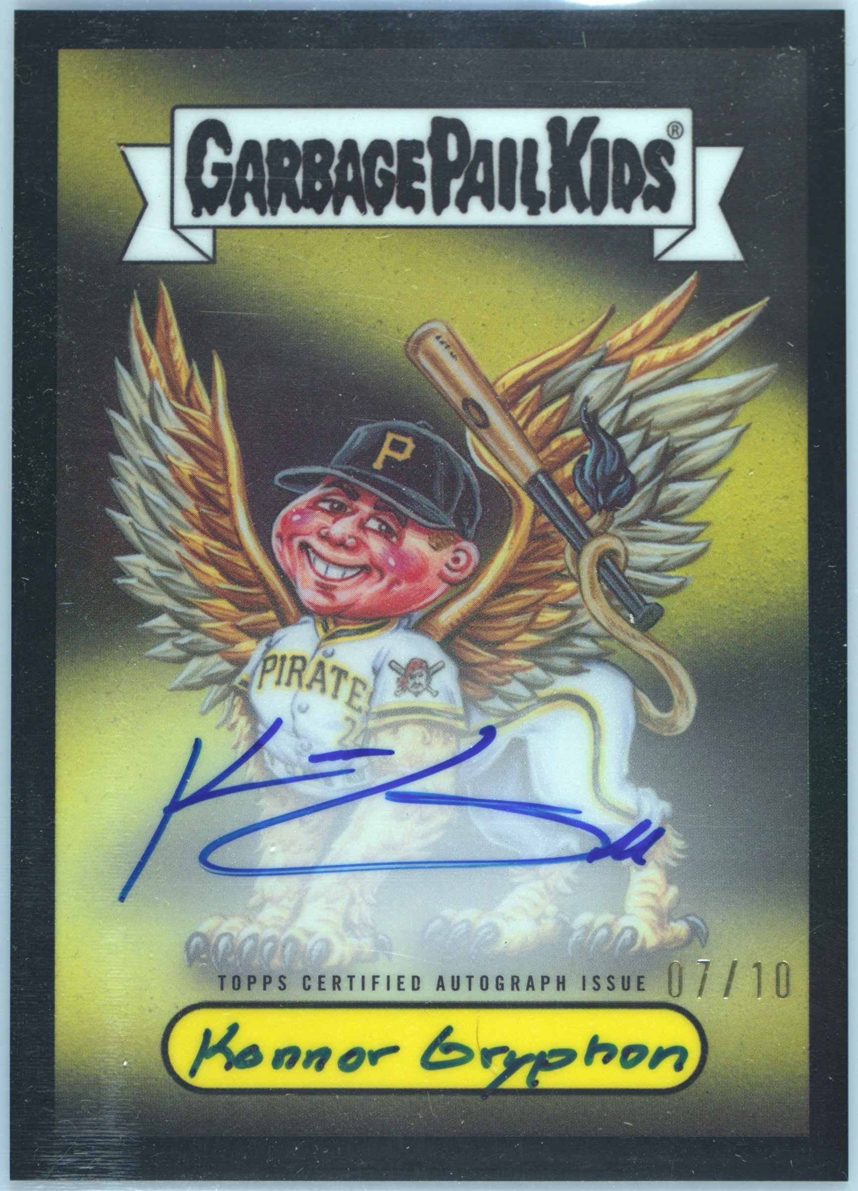 2025 Topps Bowman Chrome Bowman GPK Autographs #bgp-kg Konnor Griffin/Konnor Gryphon front
