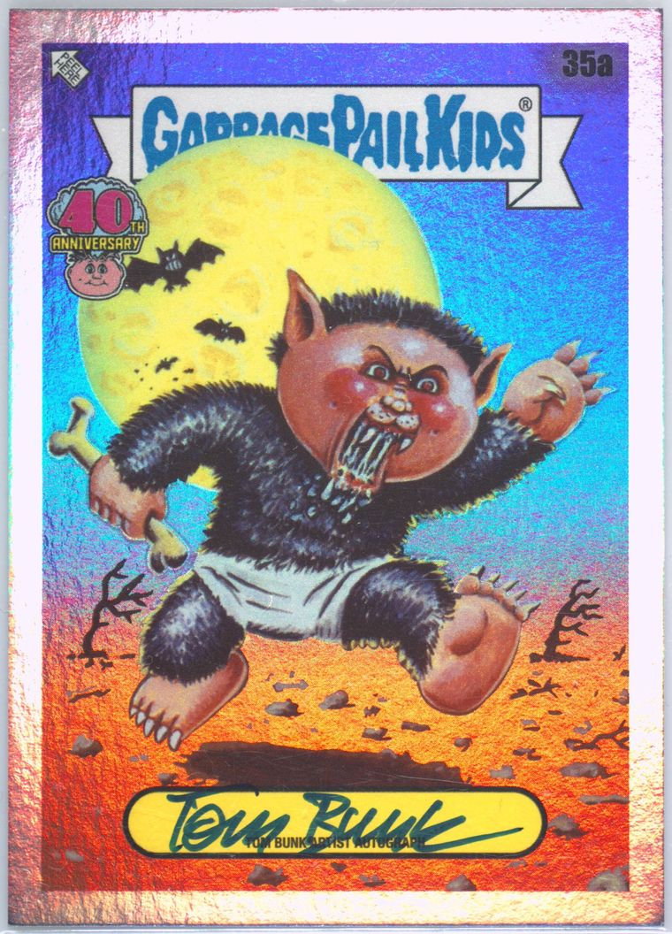 Tom Bunk #35A PSA 9 Garbage Pail Kids card front