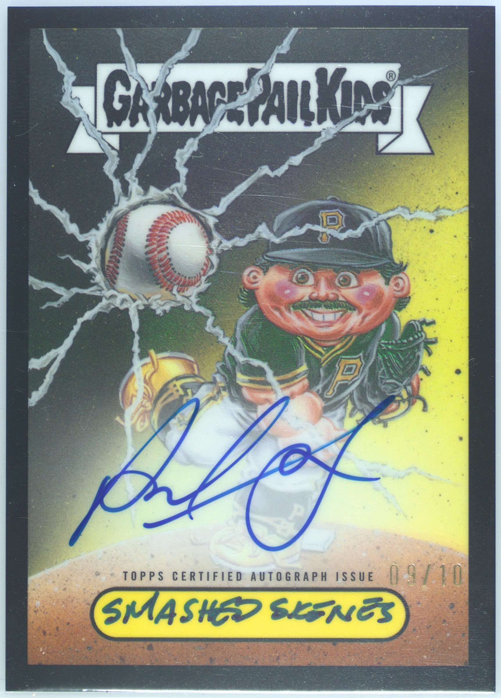 2025 Bowman Chrome Bowman Gpk Autographs Paul Skenes, Smashed Skenes PSA 9