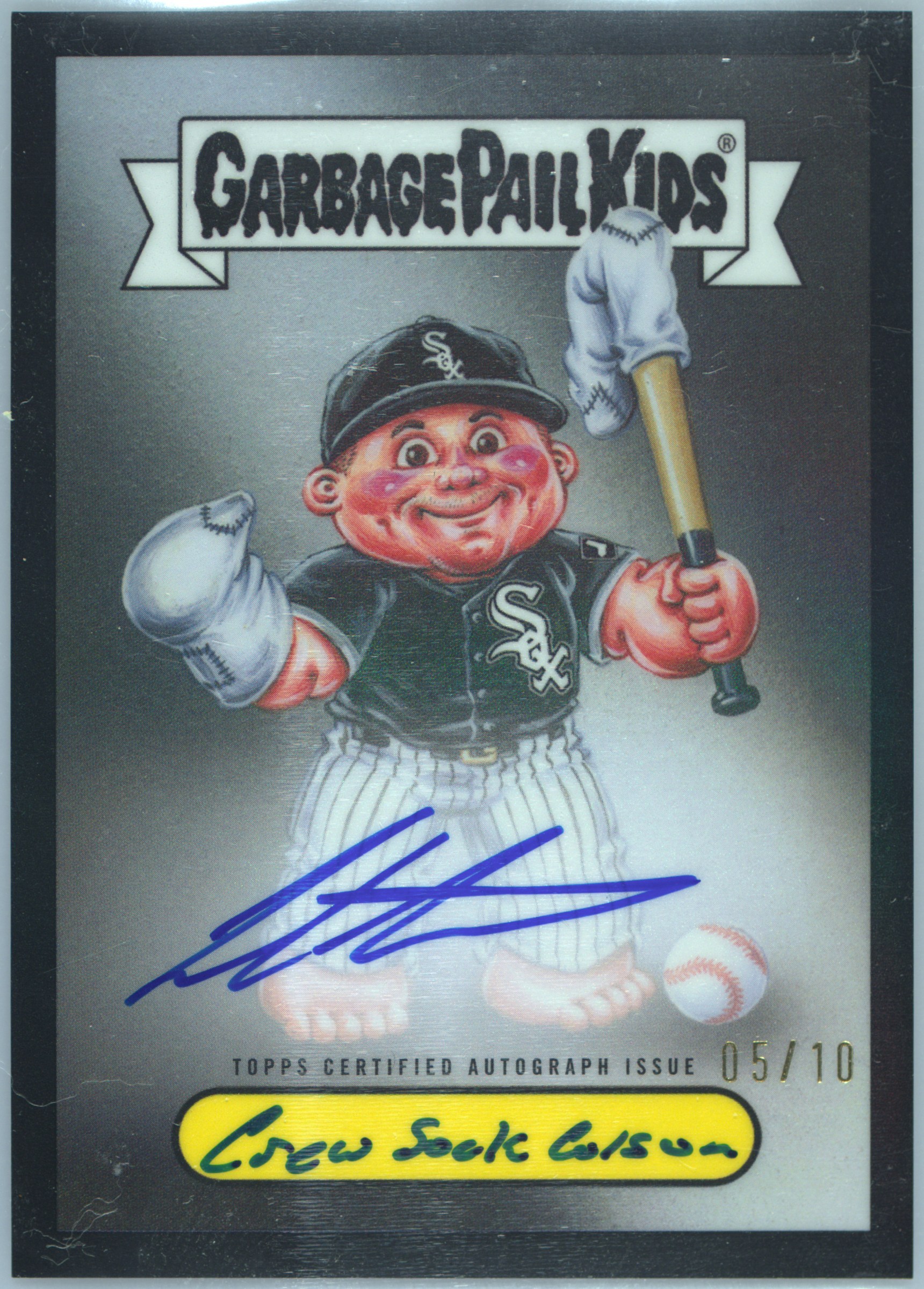 2025 Topps Bowman Chrome Bowman GPK Autographs #bgp-cmo Colson Montgomery/Crew Sock Colson front
