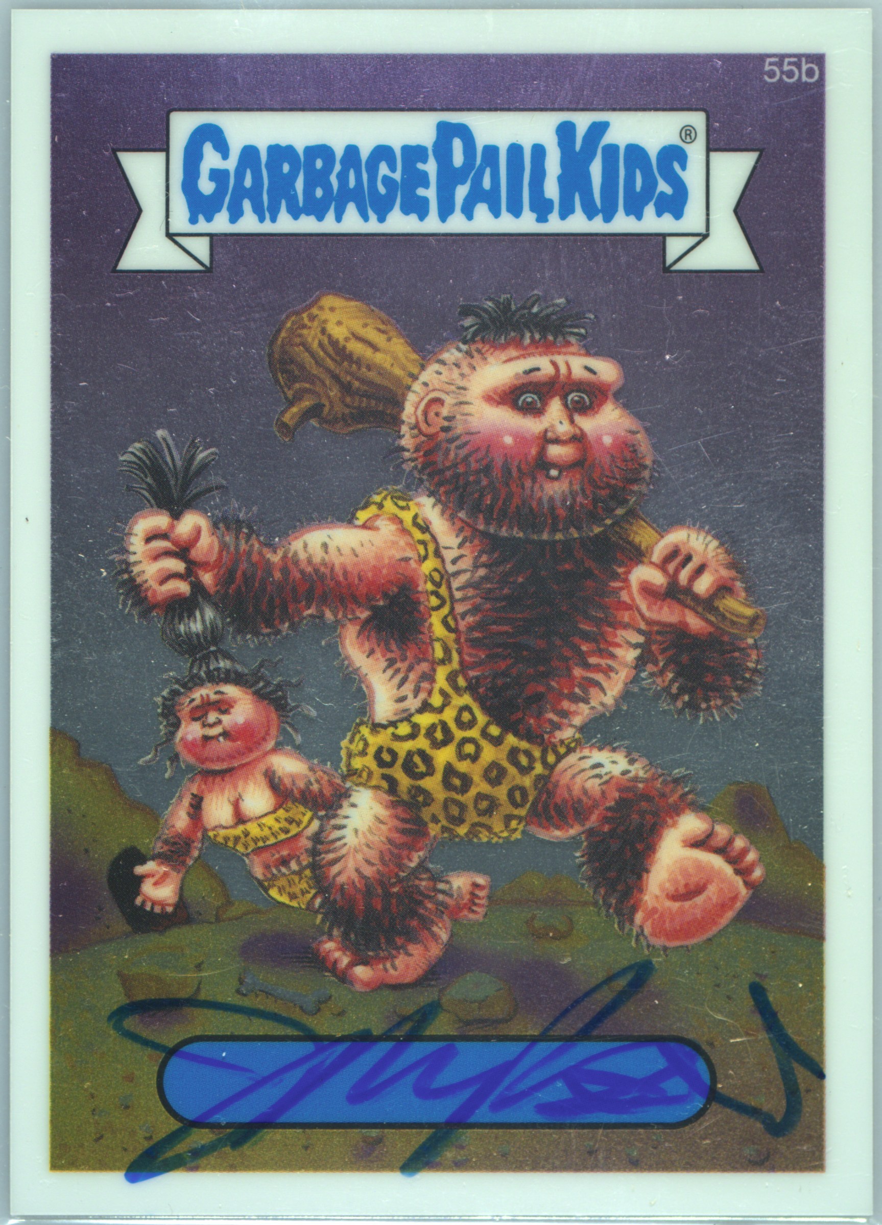 2014 Topps Garbage Pail Kids Chrome Series 2 Artist Autograph #55b John Pound front