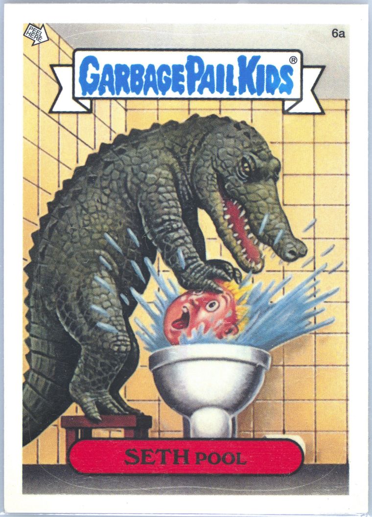 2003 Topps 2003 Garbage Pail Kids Stickers #6a Seth Pool front