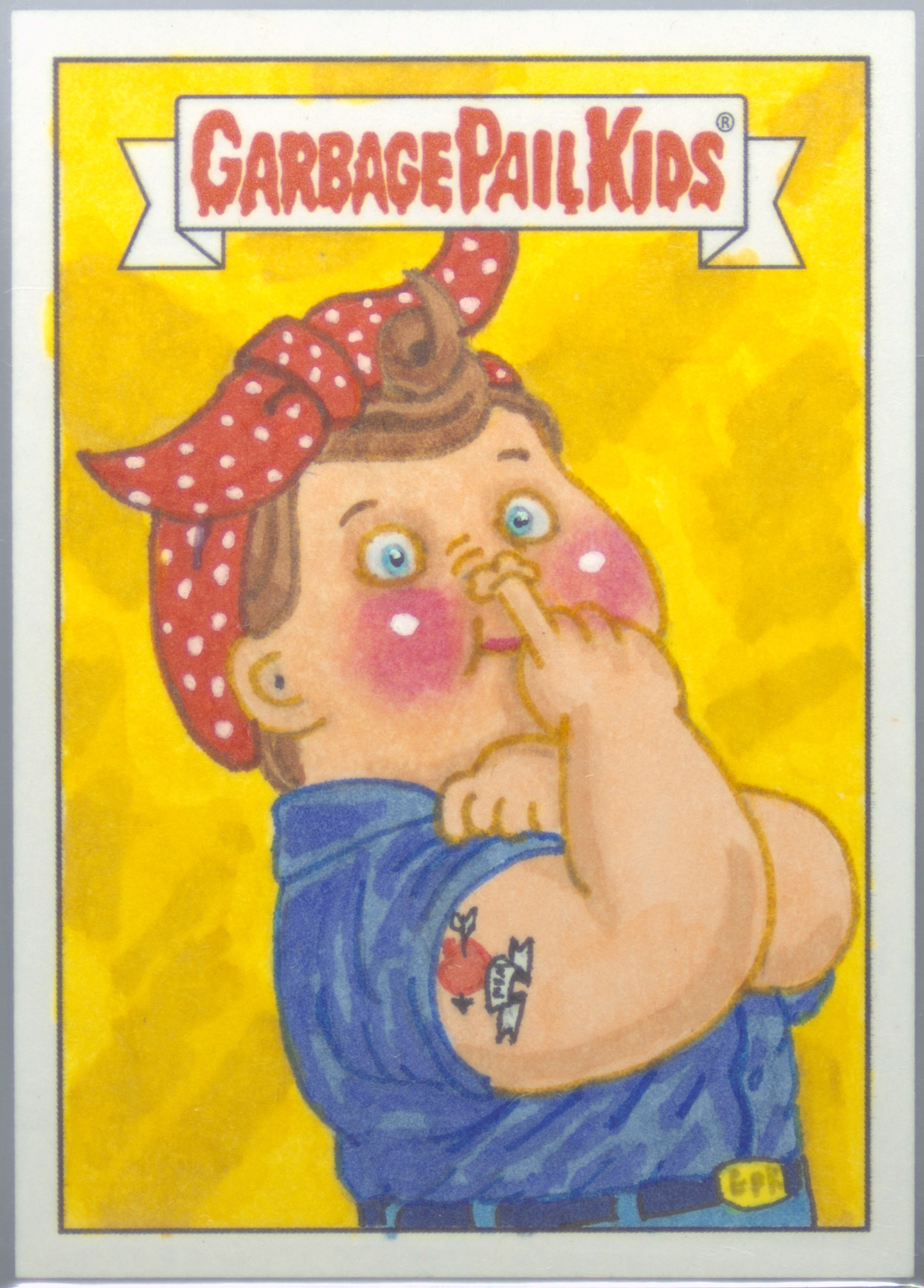 2024-2025 Topps Garbage Pail Kids Sketch Card Mike Davidson front