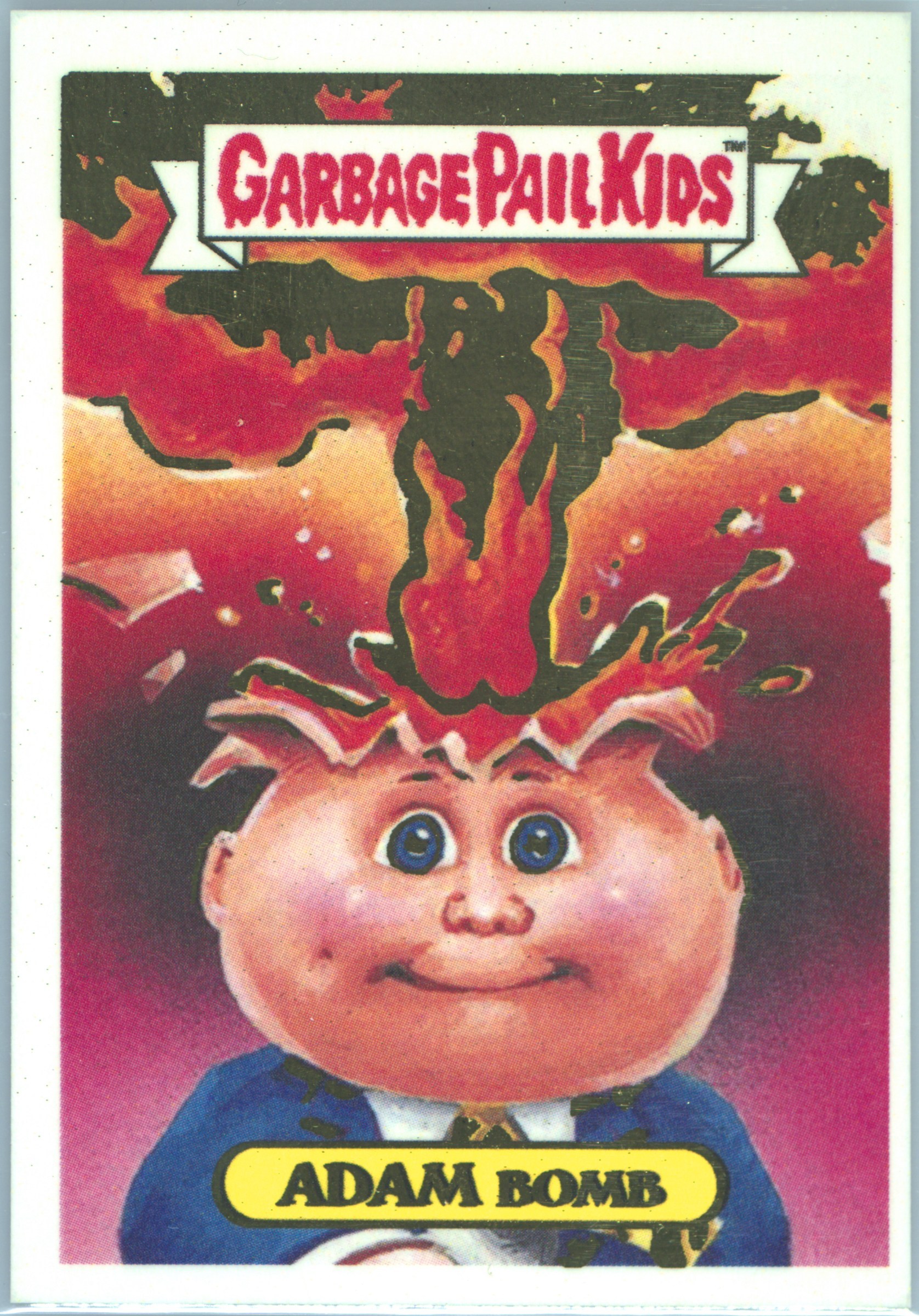 2021 Topps Garbage Pail Kids Get A Grip Chase-Gold Adam Bomb Chase-Gold front