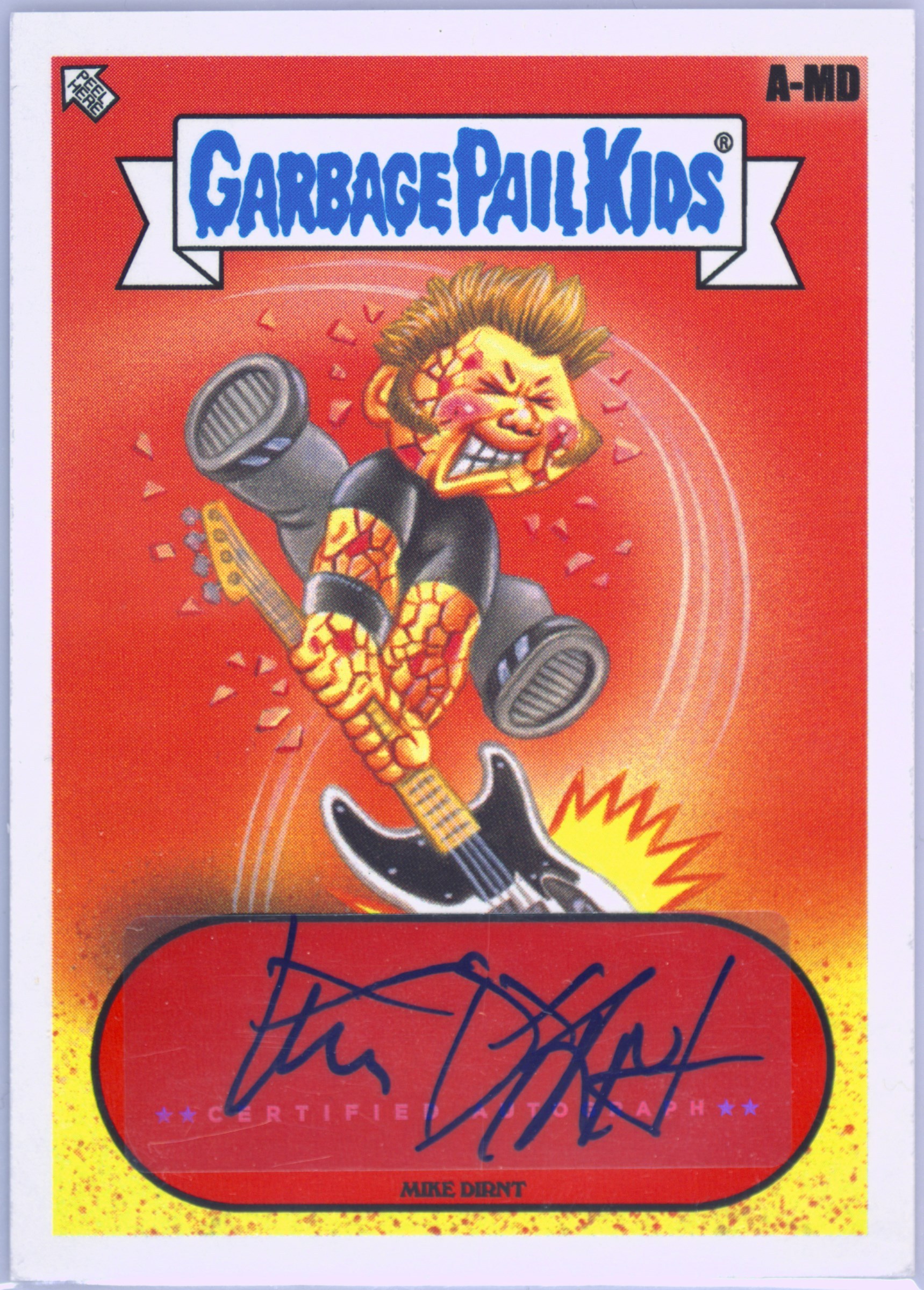 2024 Topps Garbage Pail Kids Battle Of The Bands Green Day Autographs #A-MD Mike Dirnt front