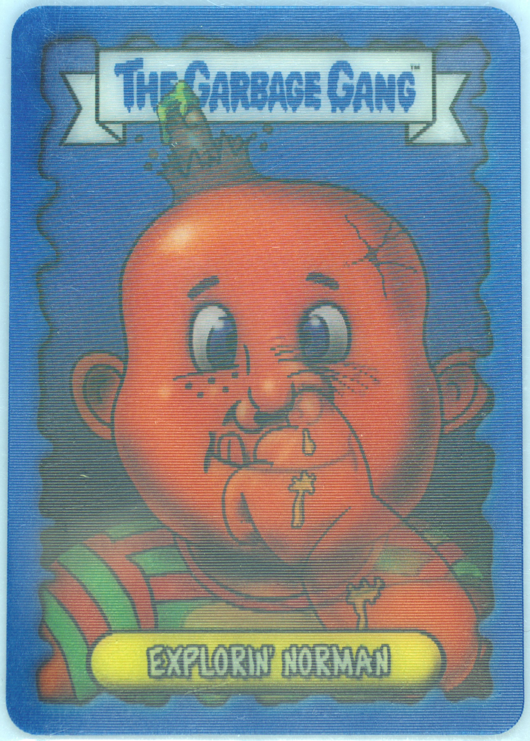 2018 Topps The Garbage Gang UK Lenticular #g Explorin' Norman front