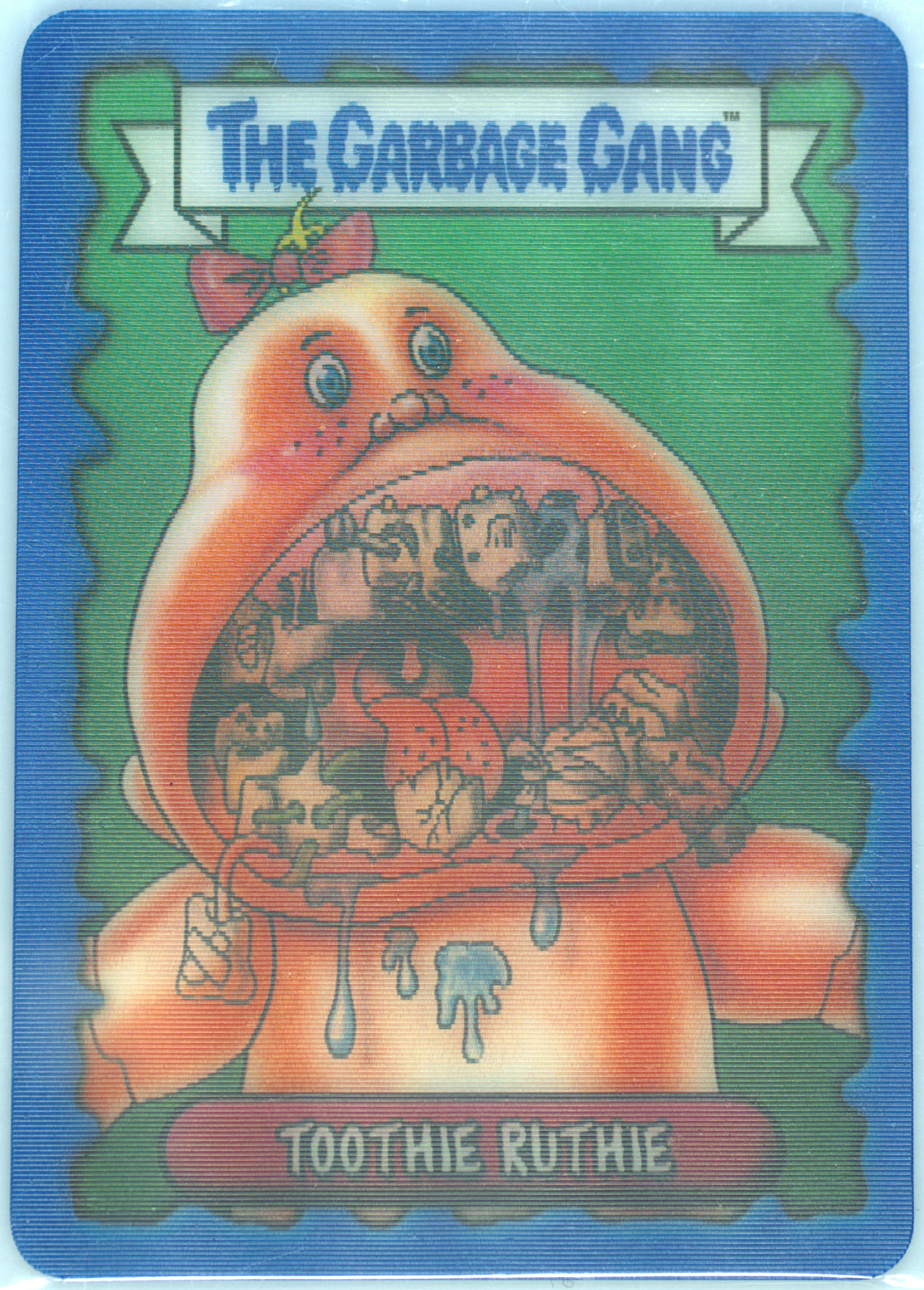 2018 Topps The Garbage Gang Uk Lenticular #L Toothie Ruthie front
