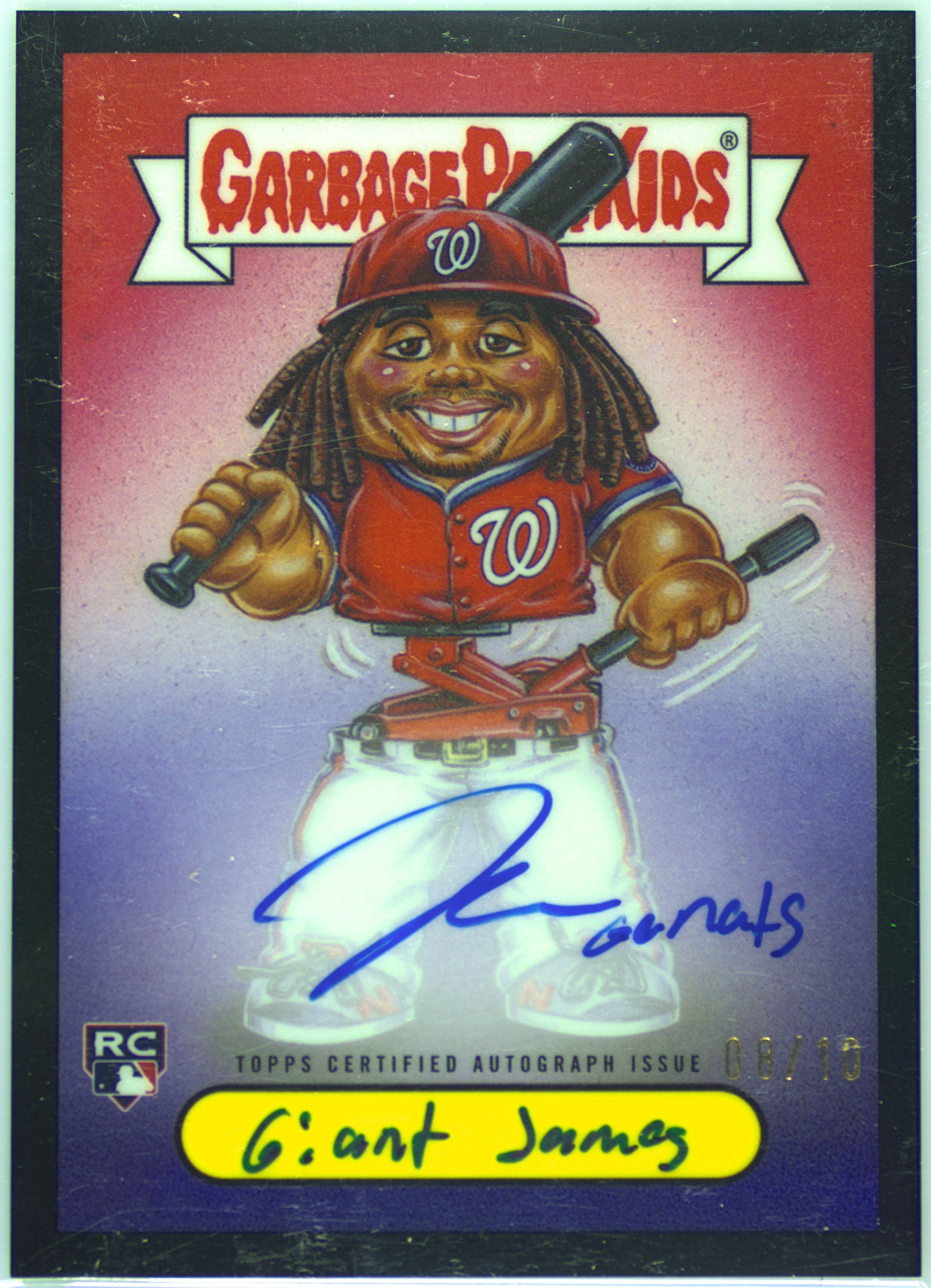 2025 Bowman Chrome Bowman Gpk Autographs Giant James/James Wood PSA 9
