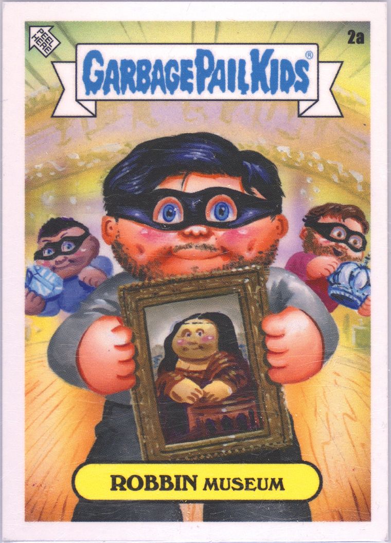 Robbin Museum #2A Base /1494 PSA 9 Garbage Pail Kids card front