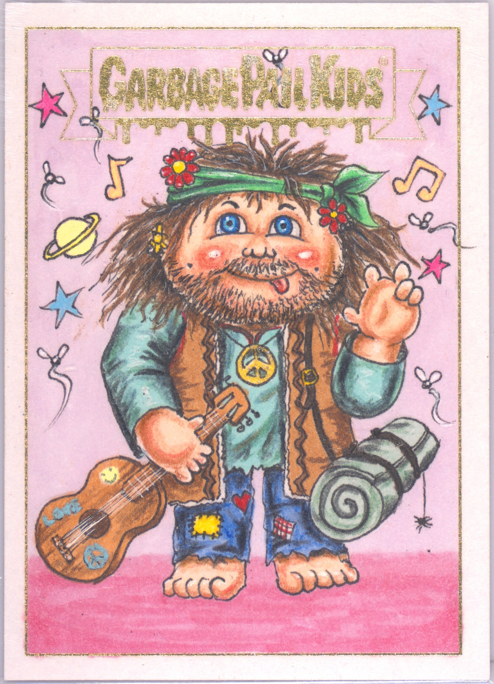 2024-2025 Topps Garbage Pail Kids Sketch Card Dan Lydiate front