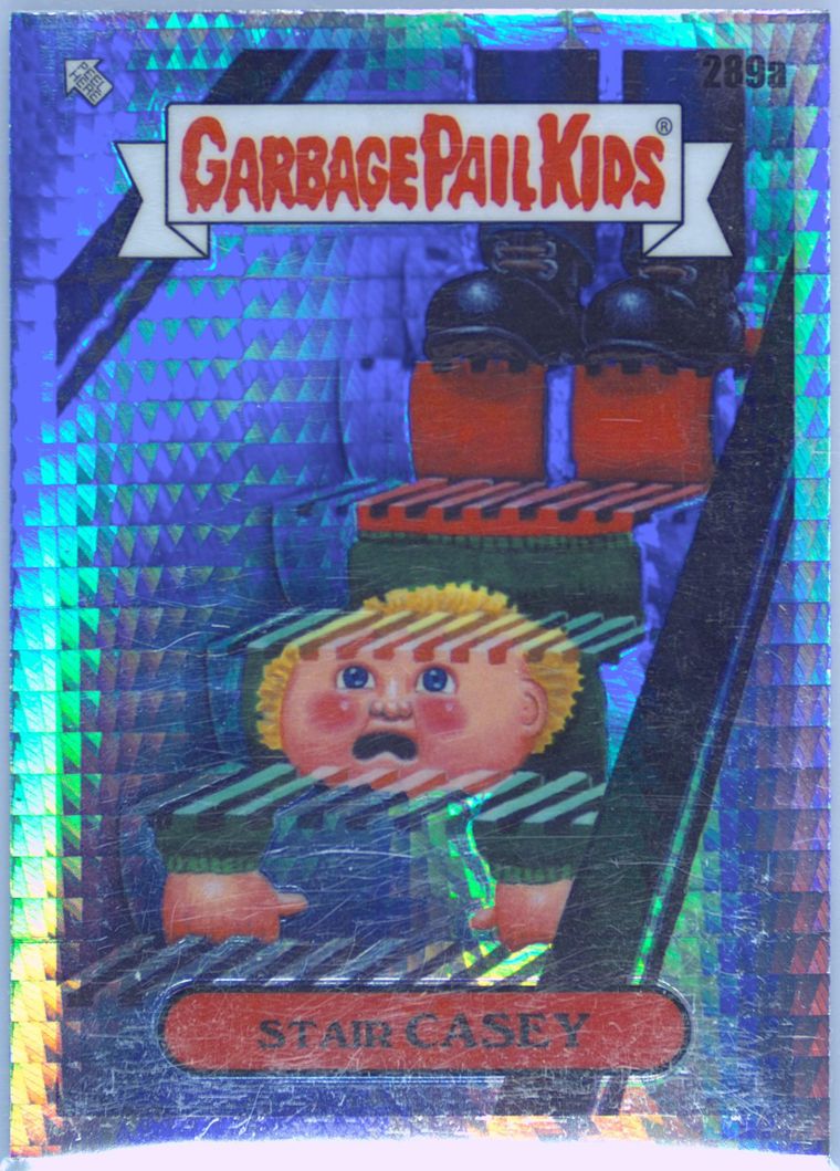 2024 Topps Garbage Pail Kids Chrome Prism #289a Stair Casey front