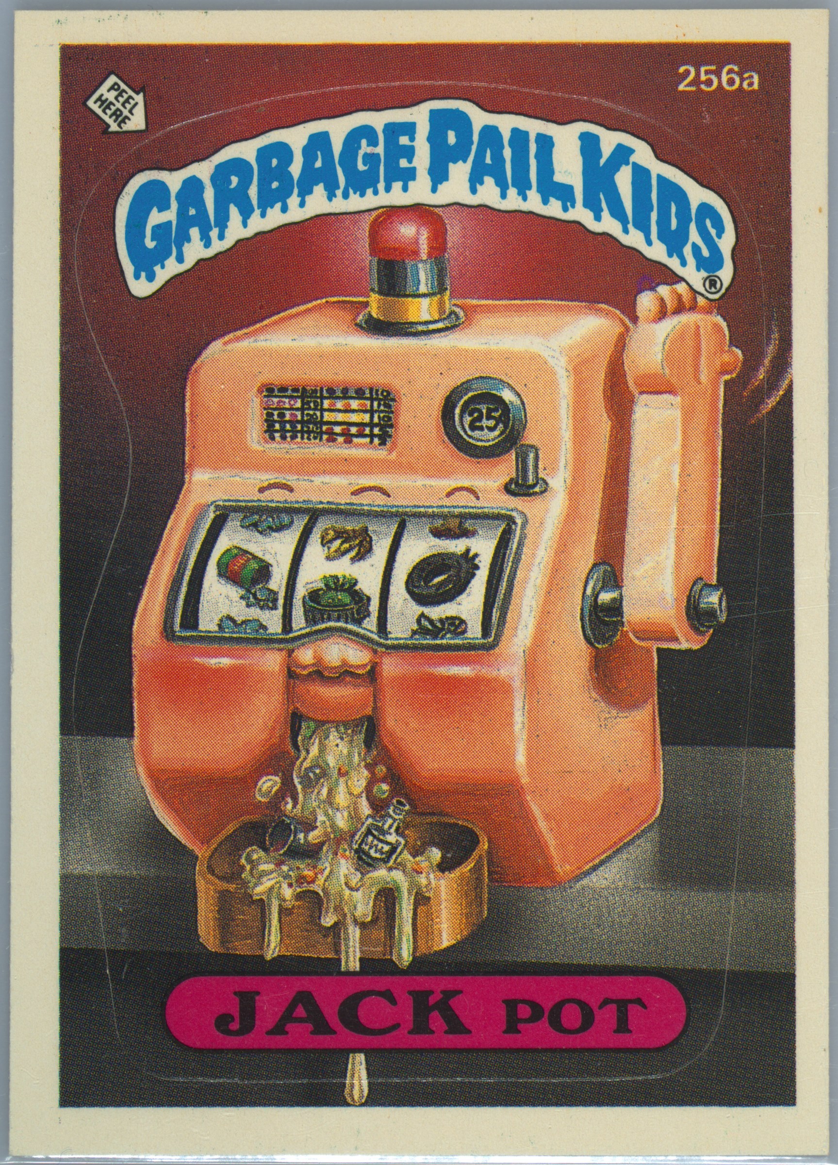 Jack Pot #256A PSA 6 Garbage Pail Kids card front