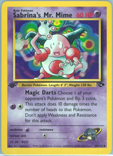 ポケモンカードゲーム Sabrina's Mr. Mime 1st Edition Gem 10 PSA 10 1st Edition Sabrinas Mr Mime 94/132 | eBay