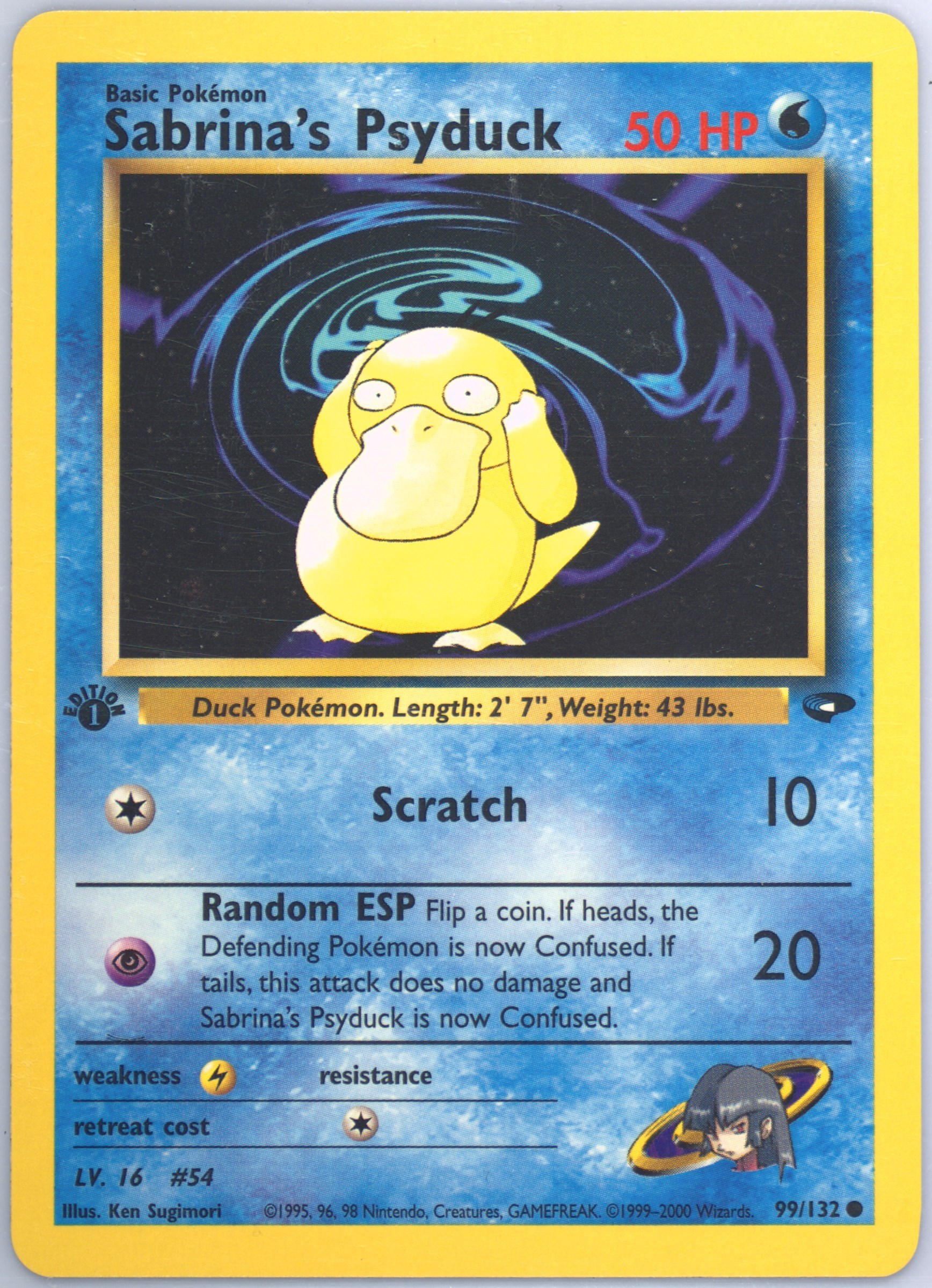 ポケモンカード Sabrina's Psyduck 50 HP英語版 Sabrina's Psyduck 99/132 Gym Challenge Common Pokemon Card | eBay