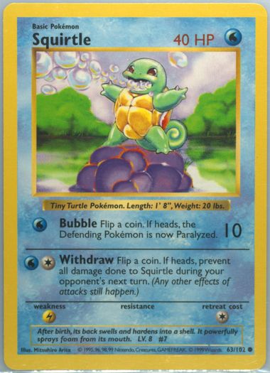 ゼニガメ 英語版 Shadowless Squirtle PSA9 ゼニガメ 英語版 Shadowless Squirtle PSA9 ポケモンカードゲーム