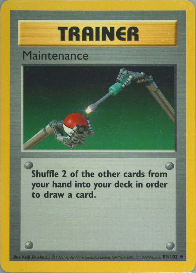Maintenance - Base Set (Shadowless) - Pokemon card