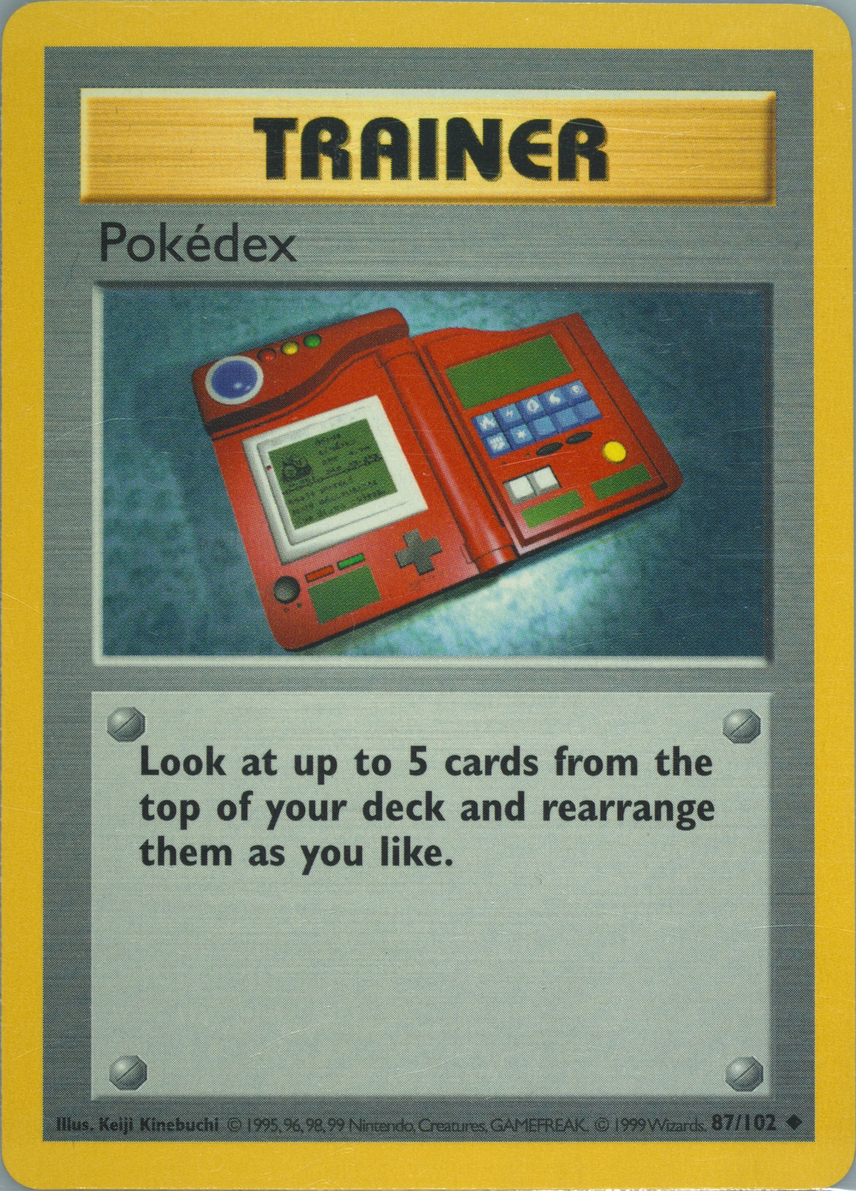 Pokédex card photo