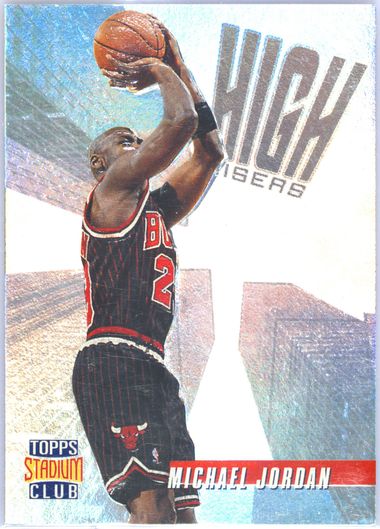 MICHAEL JORDAN 1996-97 TOPPS STADIUM CLUB HIGH RISERS BGS