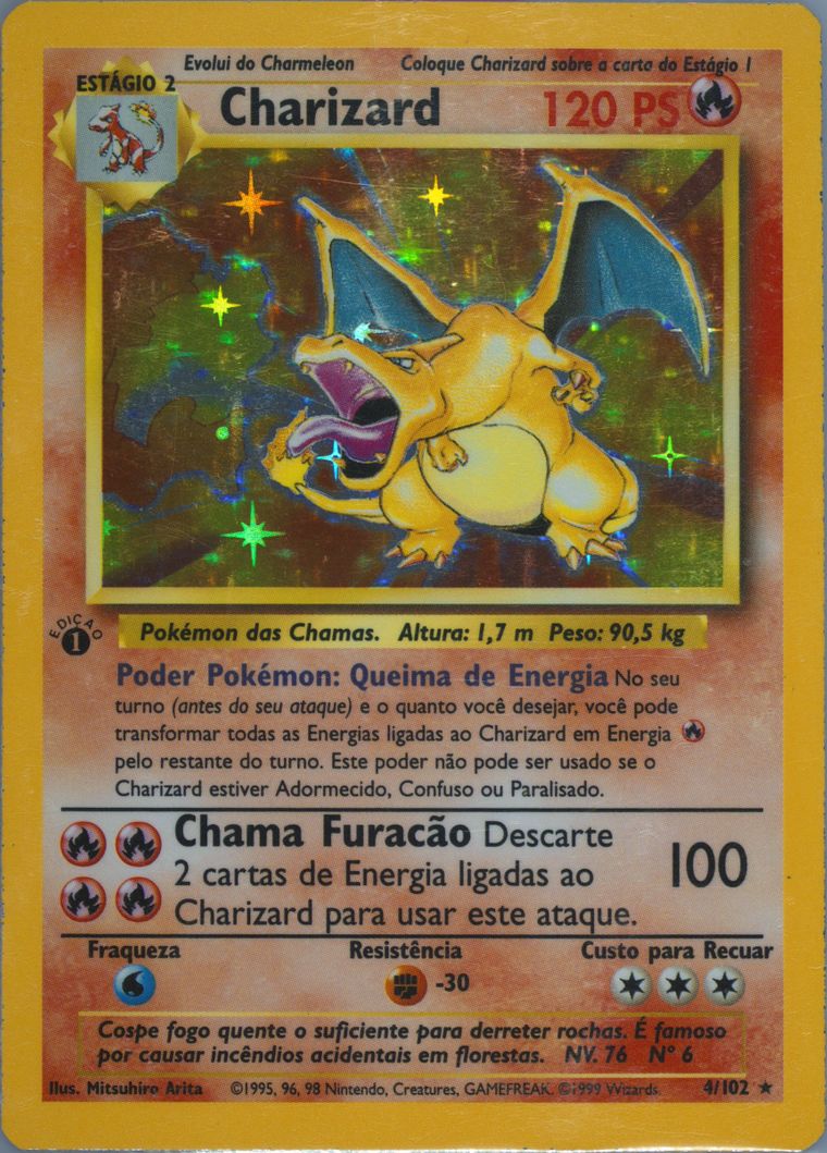 Charizard-Holo (Pokemon Portuguese)