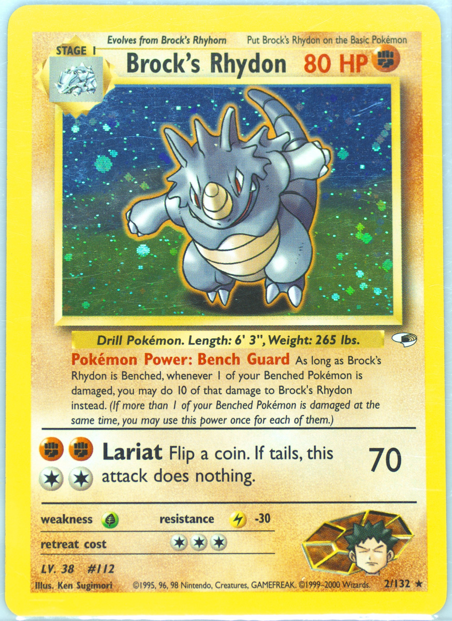 brock's rhydon pokemon card value Brock's Rhydon