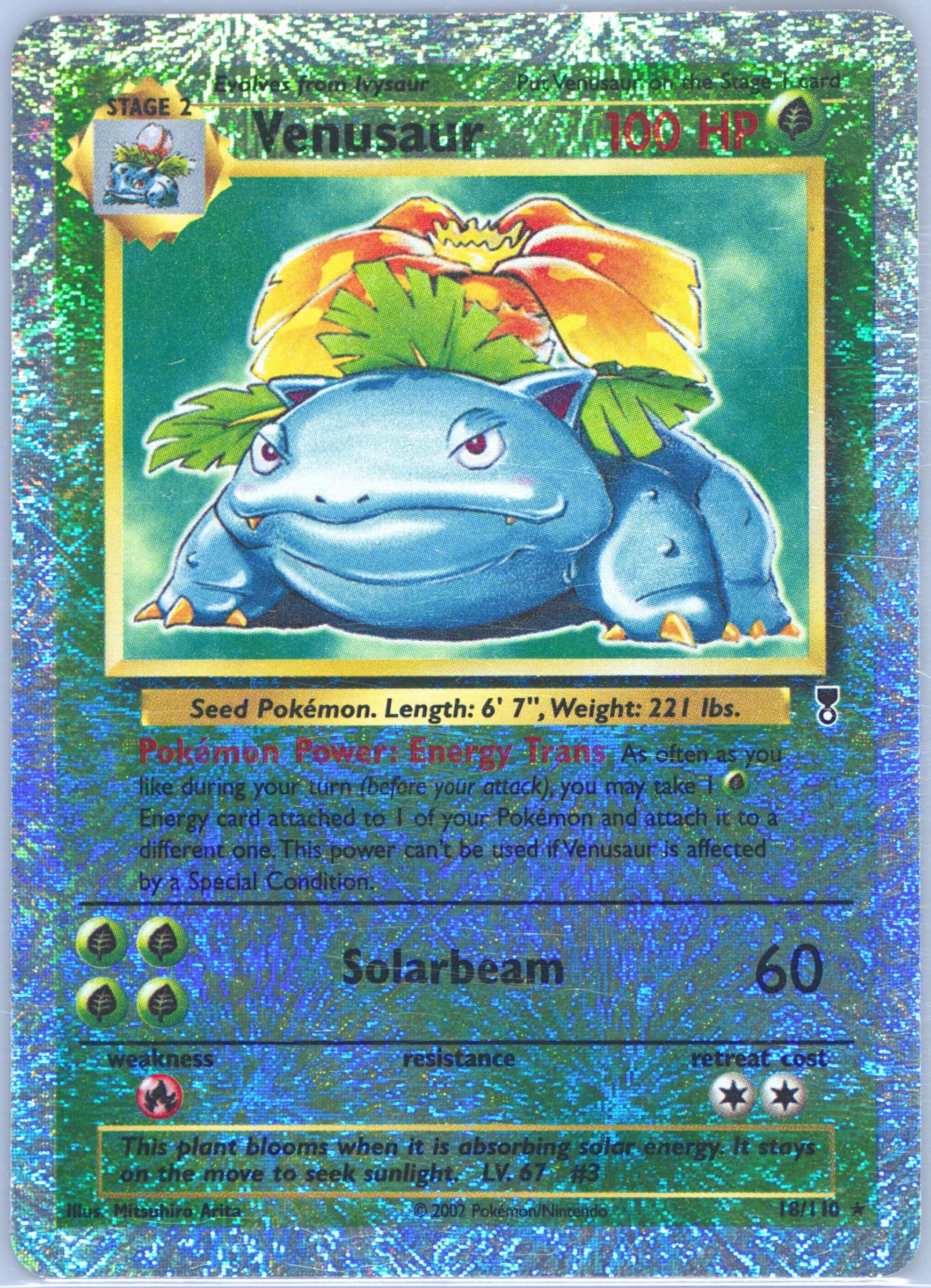 Venusaur Reverse Holo PSA 8