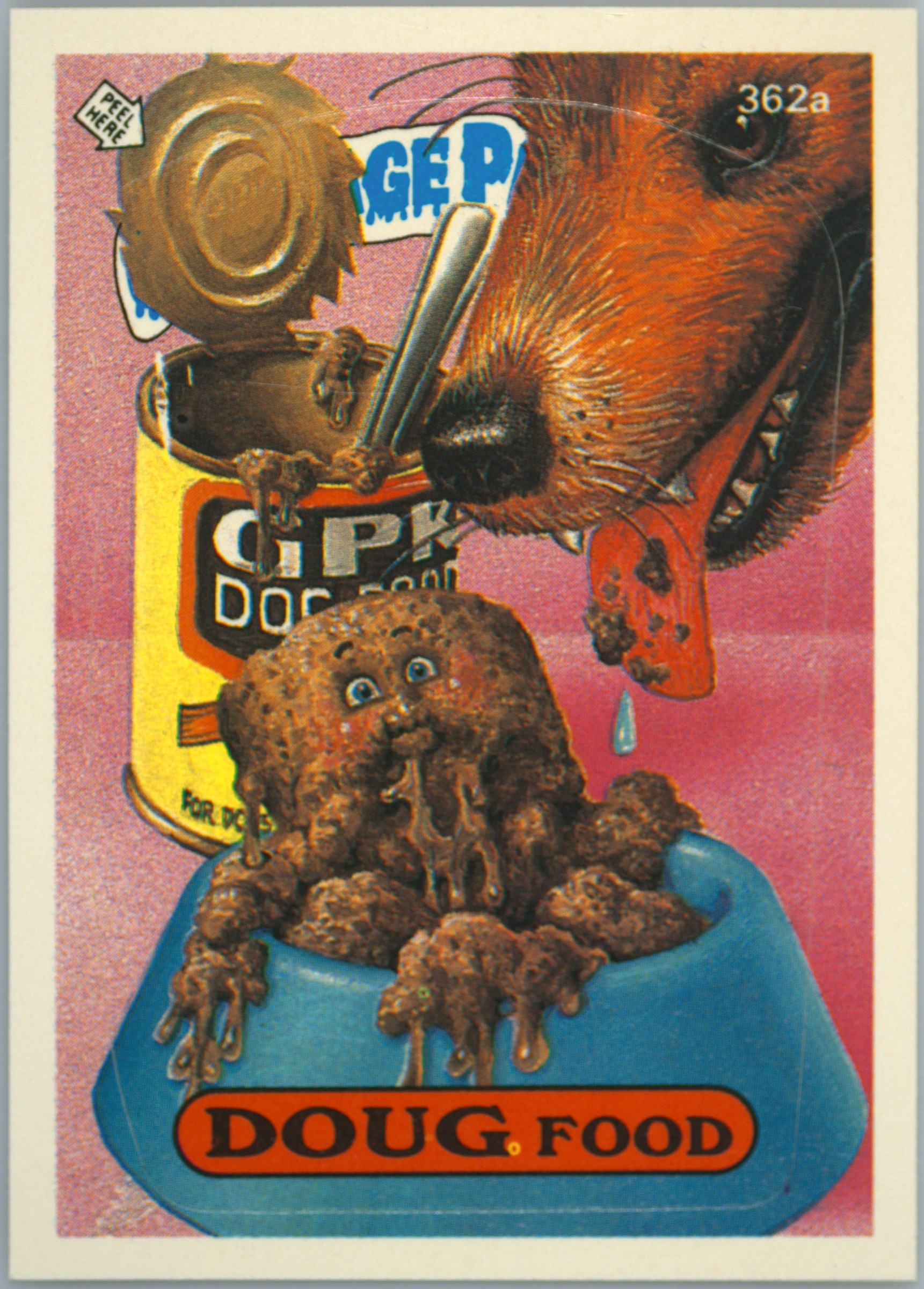 Doug Food #362A PSA 5 Garbage Pail Kids card front