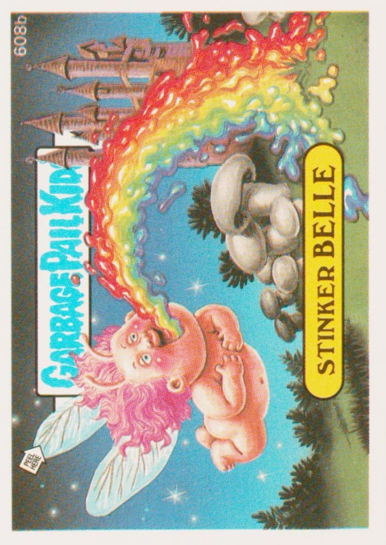 1988 Topps Garbage Pail Kids Original Series 15 #608b Stinker Belle front