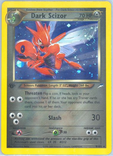 Auction Prices Realized Tcg Cards 2002 POKEMON NEO DESTINY Dark