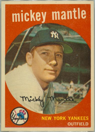 1959 Topps Mickey Mantle sale