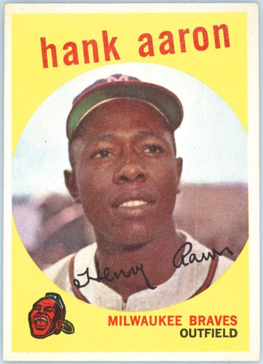 Auction Prices Realized Baseball Cards 1959 TOPPS Hank Aaron