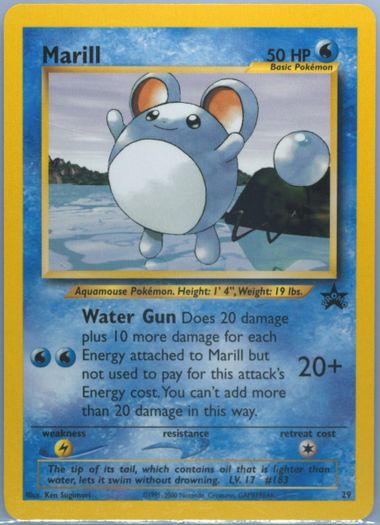 ポケモンカード Marill 50 HP プロモ 2000 Auction Prices Realized Tcg Cards 2000 POKEMON PROMO BLACK
