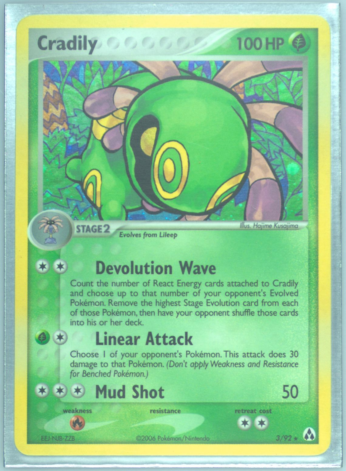【 PSA9】エーフィ　LEGEND レジェンド　ホロ 2006 Pokemon EX Legend Maker Muk Reverse Foil 11/92 PSA 9