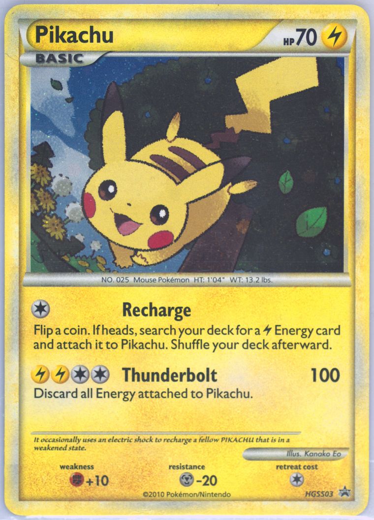 Pikachu-Holo (Pokemon Heartgold Soulsilver Promo)