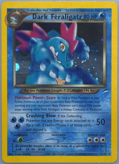 わるいオーダイル DARK FERALIGATR HOLO PSA8 Dark Feraligatr Japanese | eBay