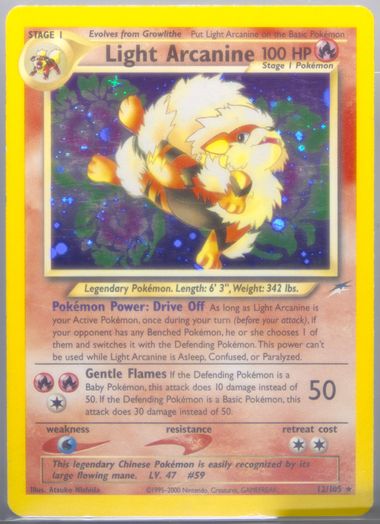 Auction Prices Realized Tcg Cards 2002 POKEMON NEO DESTINY Light