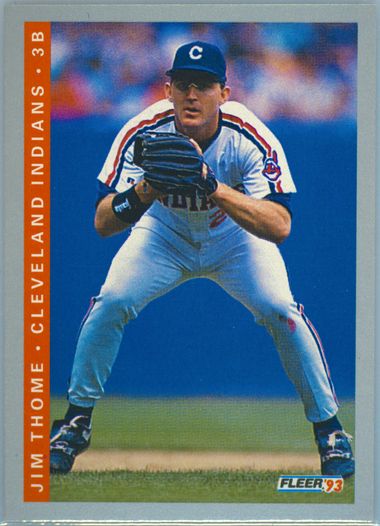 メジャーリーガー Jim Thome バット付きカード Auction Prices Realized Baseball Cards 1993 FLEER Jim Thome