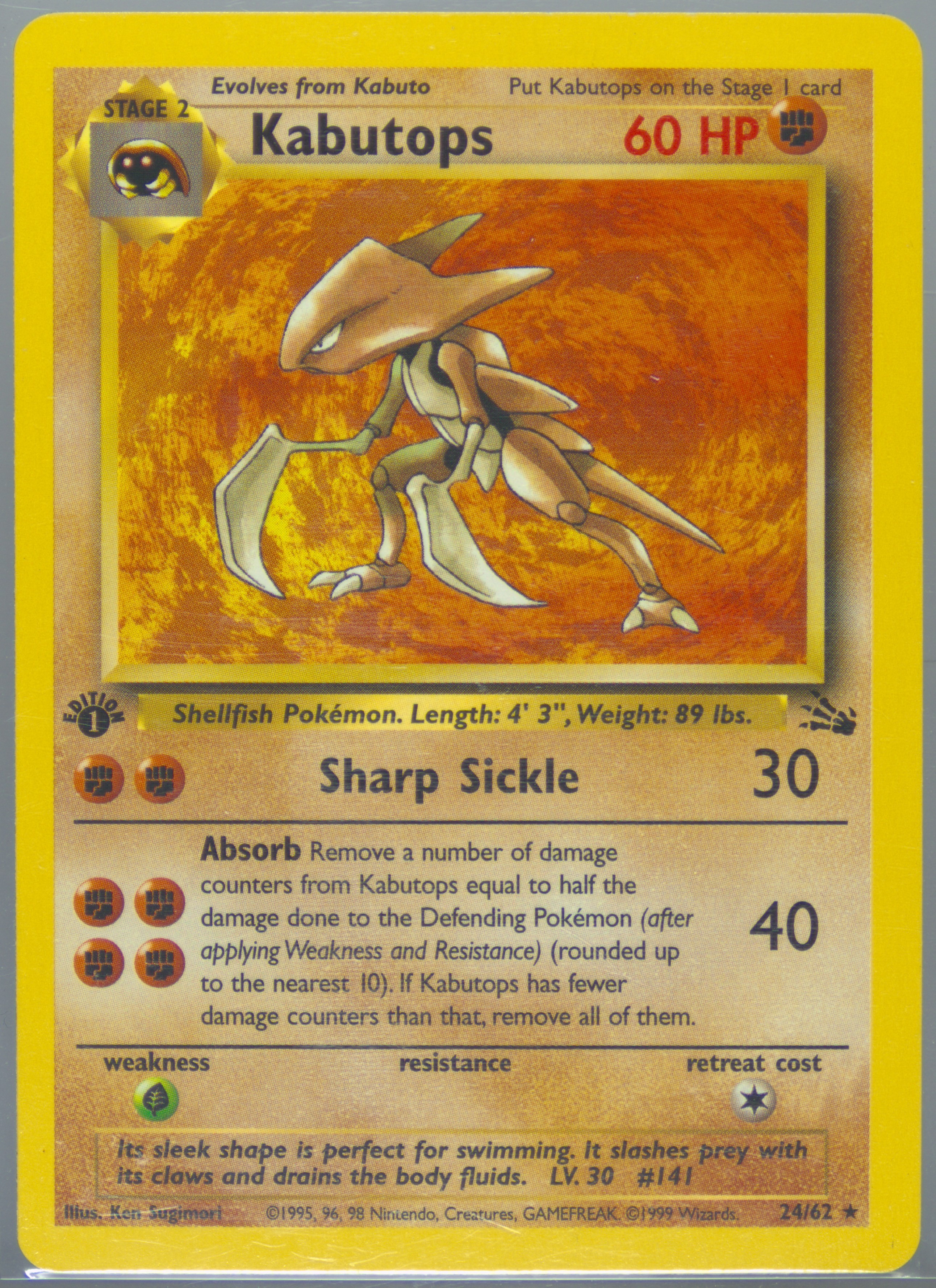 kabuto pokemon card value Amazon.com: Pokemon Evolutionary Card Set - Kabutops Kabuto & Dome Fossil -  Fates Collide 39/124