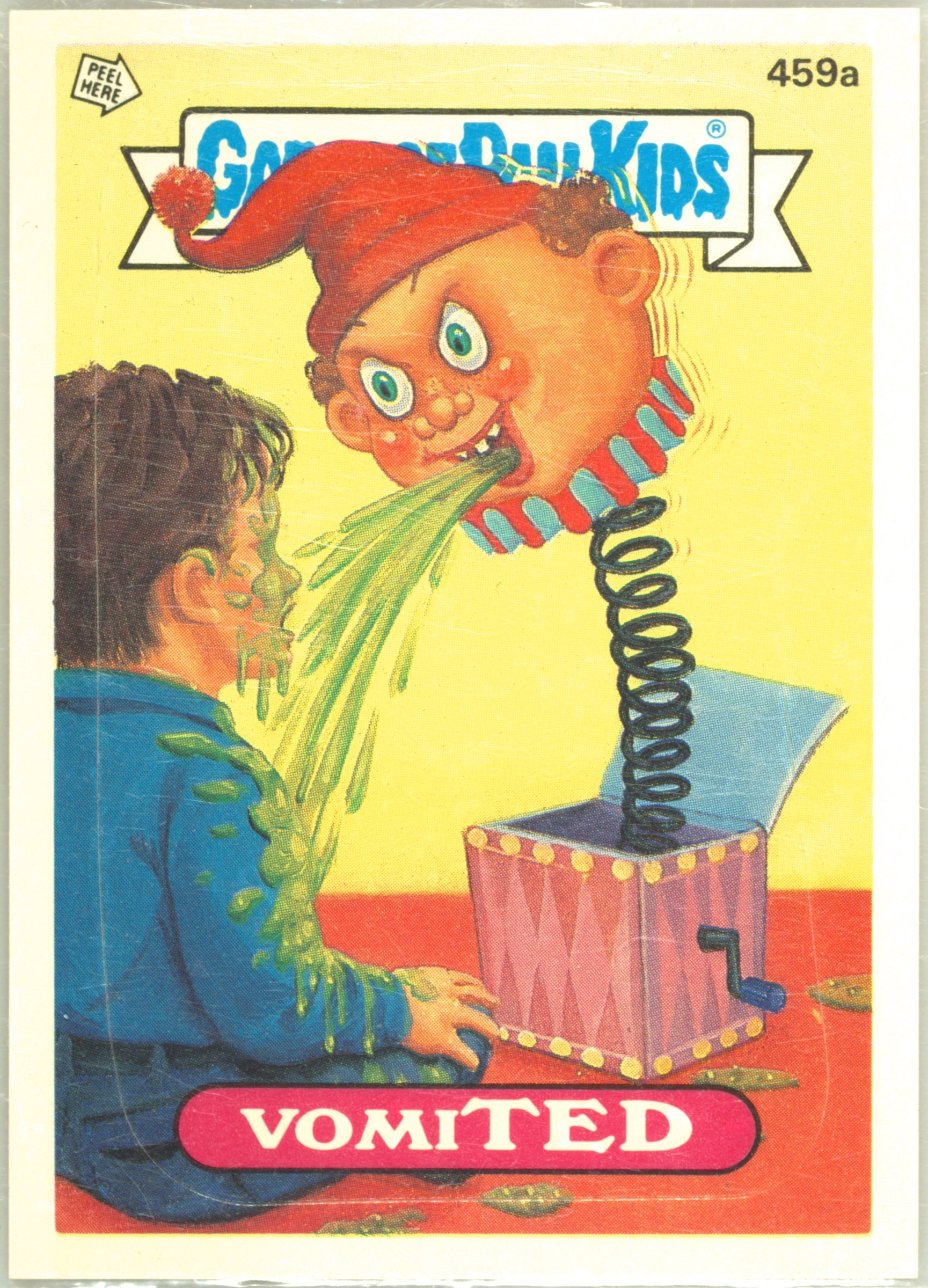 1987 Topps Garbage Pail Kids Original Series 11 Checklist-Single Line #459a Vomited #459A Checklist-Single Line front