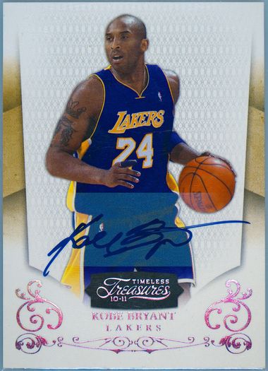 シングルカード 2010-11 Classic Moments Kobe Bryant 2010-11 Panini National Treasures #42 Kobe Bryant Signed