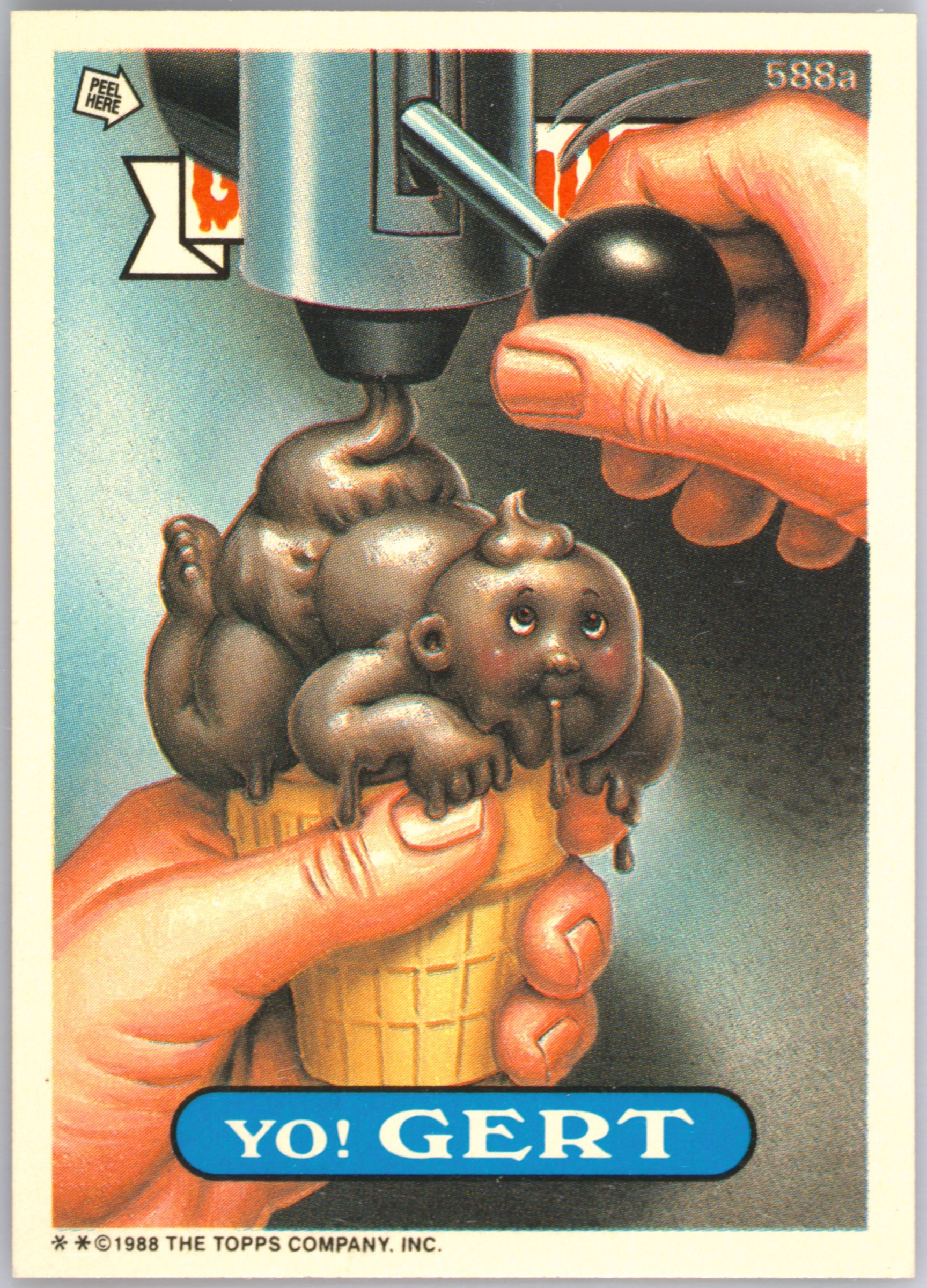 1988 Topps Garbage Pail Kids Original Series 15 #588a Yo! Gert front
