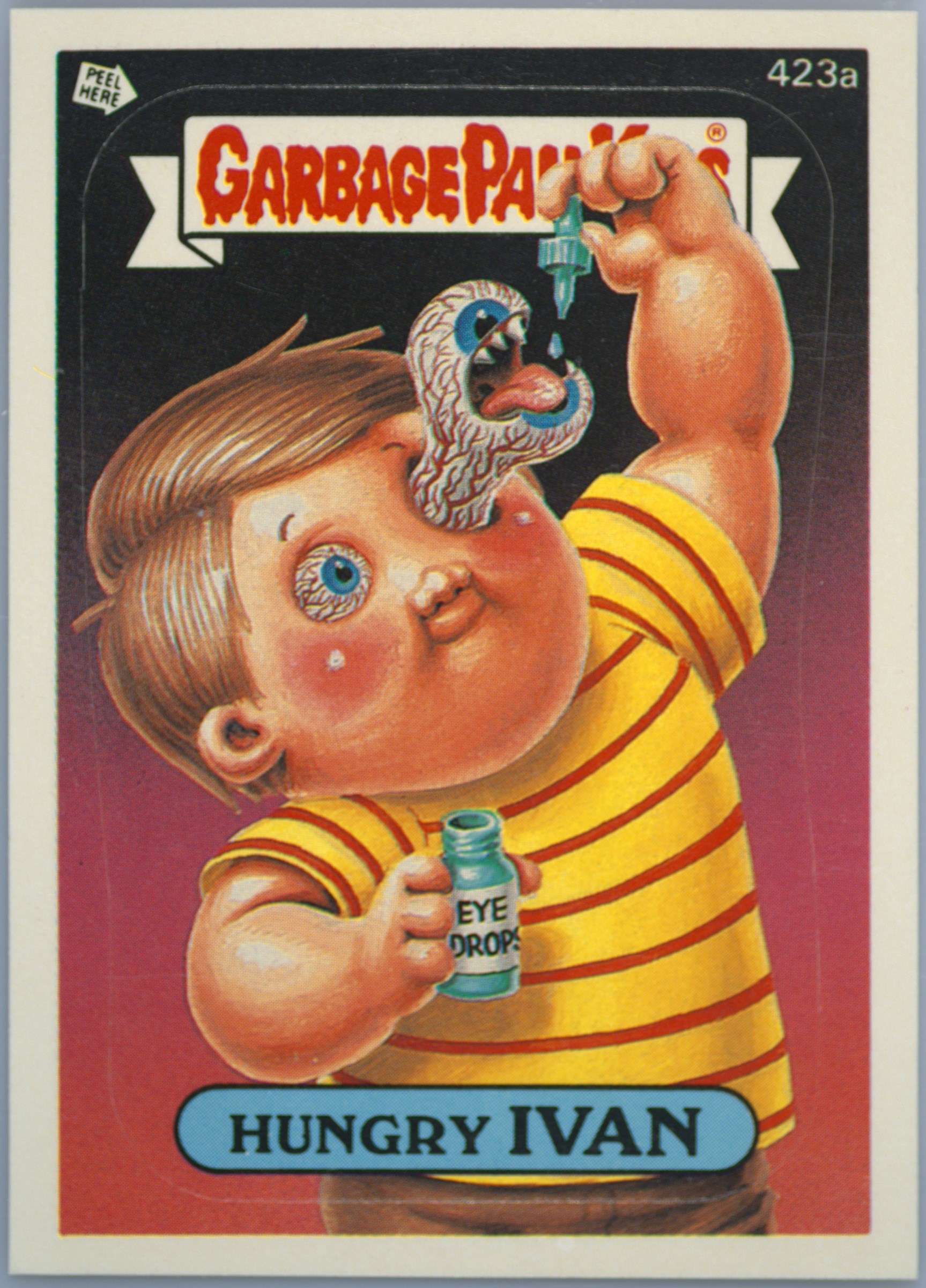 Hungry Ivan #423A PSA 5 Garbage Pail Kids card front